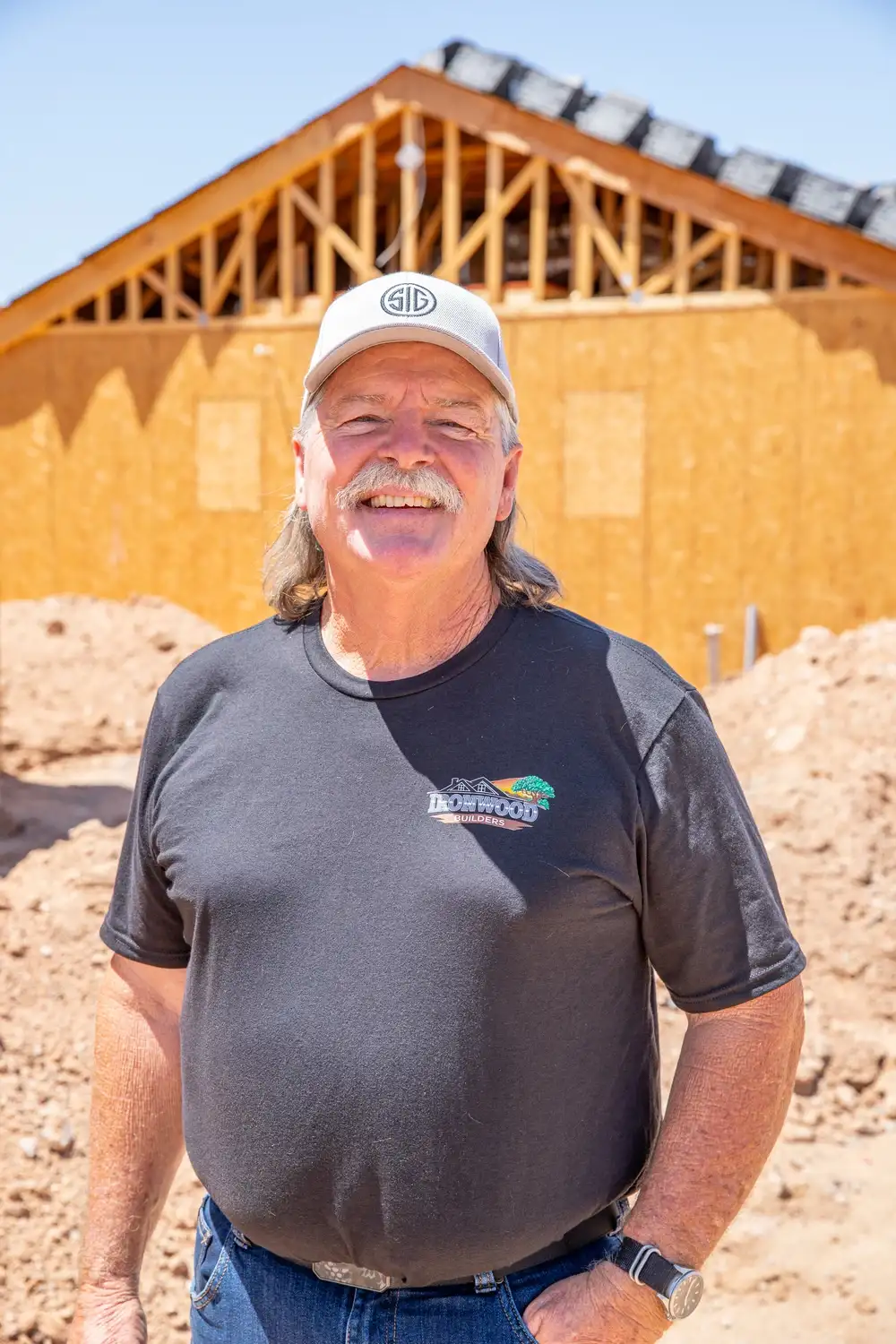 Dave, project manager, on a jobsite